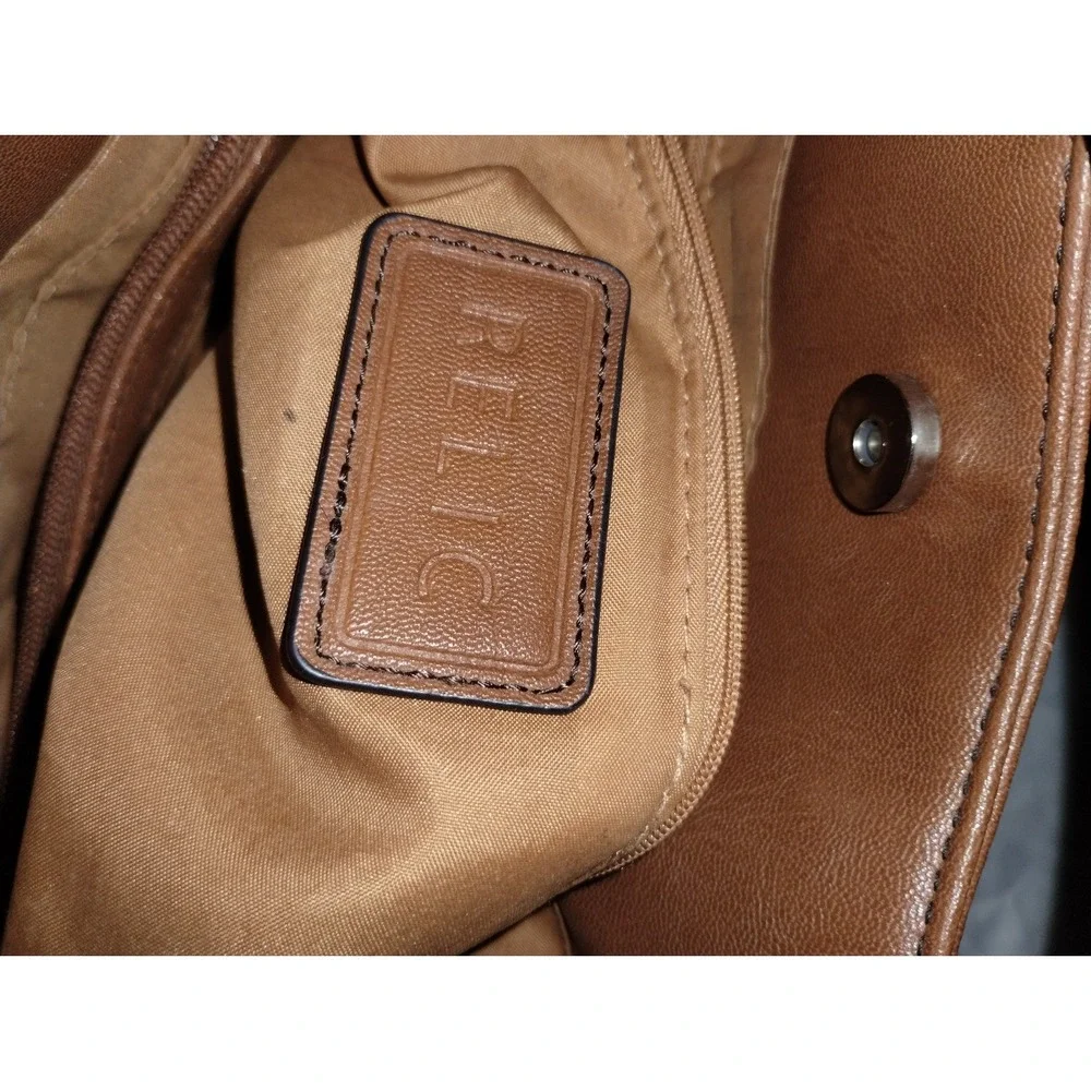Brown relic handbag shoulder bag women's medium size
